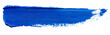 © Daniel - Hand painted stroke of blue paint brush isolated on white background