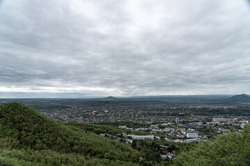 Wall Mural - view from the top of mountain