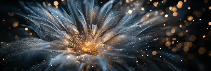 Poster - A stunning and captivating abstract image showcasing a vibrant explosion of colorful particles in an artistic style