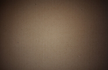 Poster - Closeup of brown corrugated cardboard texture background