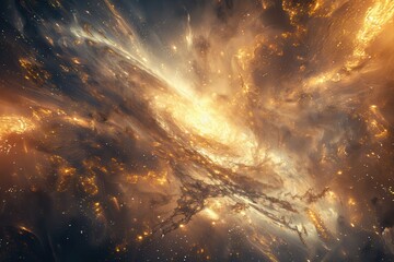 Wall Mural - Breathtaking??of swirlingardust and glowingnebulae in deep space