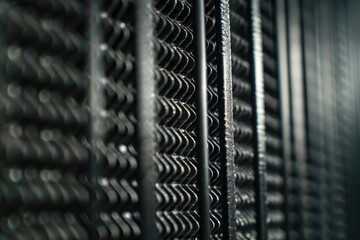 Aufkleber - A close-up shot of multiple metal bars stacked together