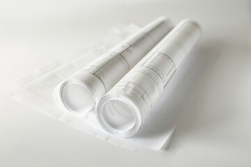 Poster - Paper rolls sit atop a table, awaiting use