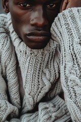 Poster - A person dressed in casual clothing for a chilly day