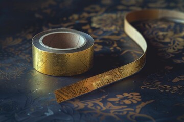 Poster - A roll of tape sits atop a table surface, ready for use