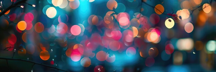 Poster - Bokeh effects showcasing the charm and magic of blurred lights