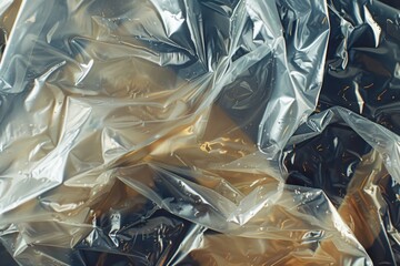 Poster - A close-up view of a sheet of tin foil, suitable for use in food or packaging-related contexts