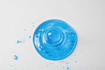 Poster - A close-up shot of a blue object on a white surface