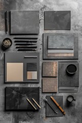 Aufkleber - Variety of stationery items on a table