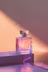 Poster - A fragrance bottle placed on a surface, perfect for decoration or display