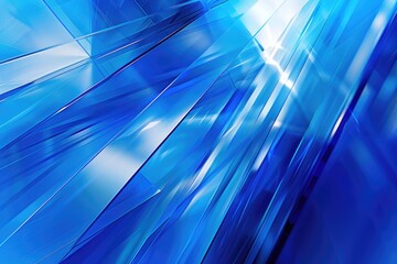 Aufkleber - A close-up shot of a vibrant blue abstract background with intricate patterns and textures