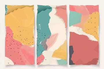 Poster - Three modern banners with geometric shapes for various uses