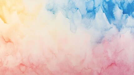 Poster - Pastel watercolor background with soft gradient colors a smooth gradient blend of warm and cool tone