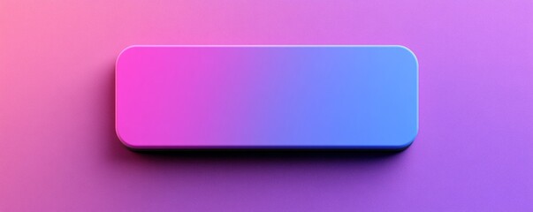 Wall Mural - Empty rounded rectangle showing gradient changing from pink to blue on colorful background