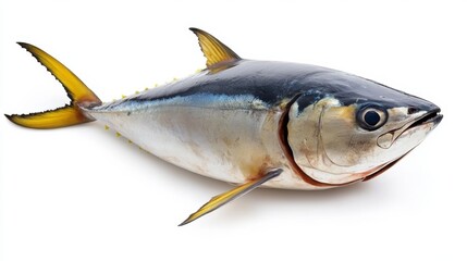 Sticker - A large fish is shown on a white background, AI