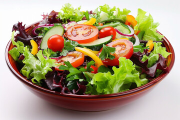 Wall Mural - Fresh Salad with Colorful Vegetables