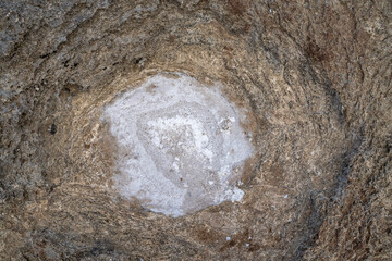 Wall Mural - Haloclasty (also called salt weathering) is a type of physical weathering caused by the growth and thermal expansion of salt crystals. Kaʻena Point , North Shore, Oahu Hawaii