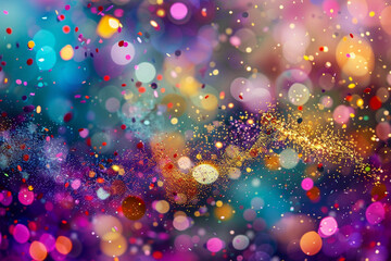 Wall Mural - Abstract Colorful Bokeh Background