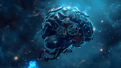 realistic high-resolution photo of brain, with detailed background