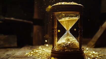 Golden Hourglass - Time's Precious Value