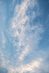 Wall Mural - gentle white clouds in the blue sky