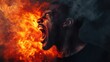© BOJOShop - Man Screaming in Fire.