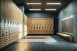 © Creative Laik - a modern locker room with wooden doors and lockers