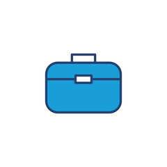 Sticker - Briefcase icon vector. suitcase icon. luggage symbol.