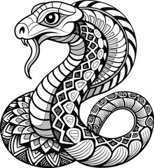 Wall Mural - illustration of a snake