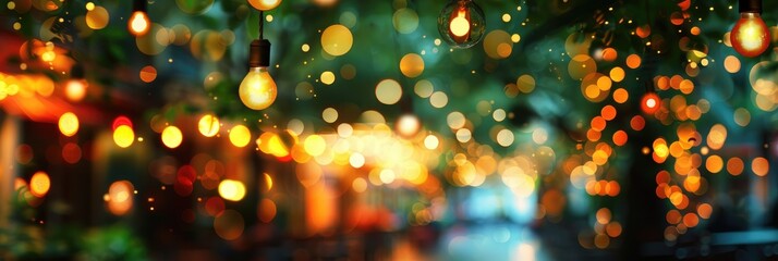 Poster - Bokeh showcasing the charm and magic of blurred lights