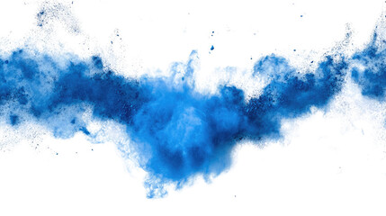 Wall Mural - Blue smoke transparent background