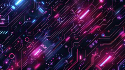 Poster - Eyecatching Big data concept illustration