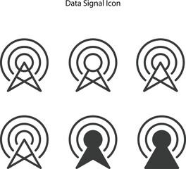 Poster - Wifi icon set. data signal icons, Wireless symbol collection. Internet sign. Wifi signal icons. 