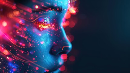 Glorious Network Digital technology background