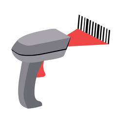 Bar code scanner icon clipart avatar logtotype isolated vector illustration