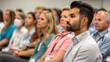 © Intelligent Horizons - Preventive Dentistry Awareness Session with a Diverse Audience and Deep Depth of Field Showcasing Healthcare Education Training and Professional Gathering