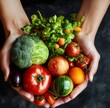 © liang - World Vegetable Day Celebration: A Fresh and Healthy Approach to Plant-Based Diets with Colorful Vegetables for World Food Day.
