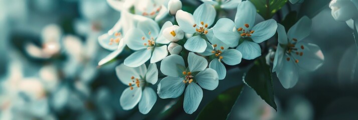 Poster - Close-up of tiny white blossoms