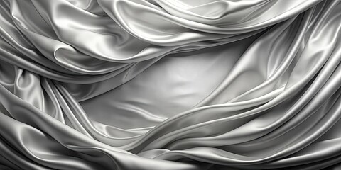 Luxurious monochrome silk fabric background with drapery and silky texture , luxurious, monochrome, fabric, background, silk