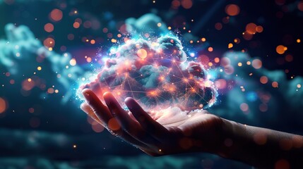 Poster - Spectacular Data sharing software development and cloud computing as main topics Symbolizes