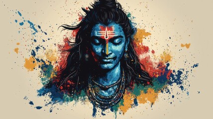 Divine Manifestation: Reverent Images of Lord Shiva in Worship