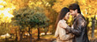 © Prostock-studio - Couple in love embracing and touching each other with foreheads in autumn park