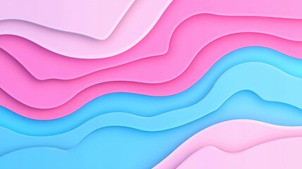 Sticker - Vibrant gradient background blends soft blue and pink hues, creating a dreamy liquid texture for modern designs.