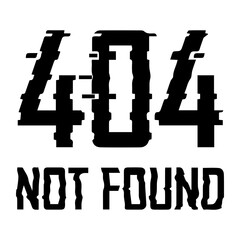 Wall Mural - 404 not found icon element design.