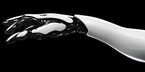 Poster - Sleek Robotic Hand with Modern Design