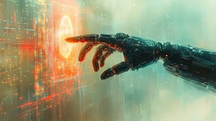 Poster - Cybernetic Hand Interacting with Holographic Interface
