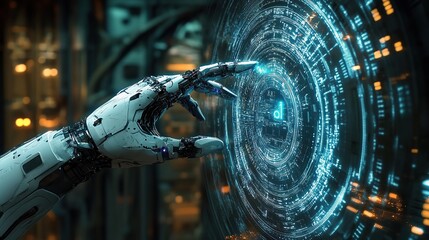 Poster - Robotic Hand Interacting with AI Holographic Interface
