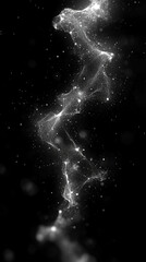 Poster - neural network, featuring simple lines and dots interconnected in a grid-like pattern. This visual symbolizes the complexity and structure of artificial intelligence and data processing