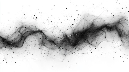 Poster - neural network, featuring simple lines and dots interconnected in a grid-like pattern. This visual symbolizes the complexity and structure of artificial intelligence and data processing