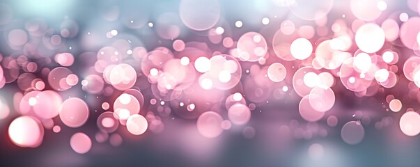 Poster - Bokeh lights in various colors forming an abstract background, organic shapes, dreamy and soft. ,